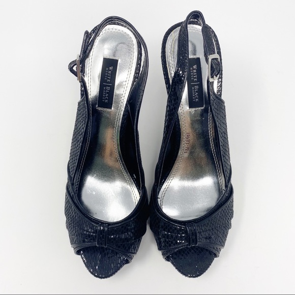 WHBM Caitlyn Slingback Peep Toe Platforms - Picture 5 of 11